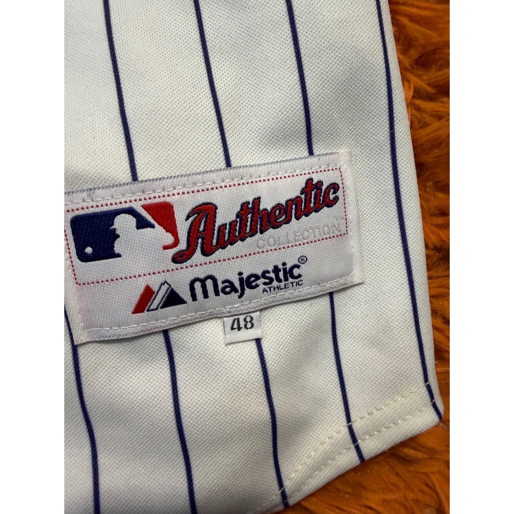 Majestic Arizona Diamondbacks Authentic Pinstripe Baseball Jersey Mens 48 White - Picture 3 of 6